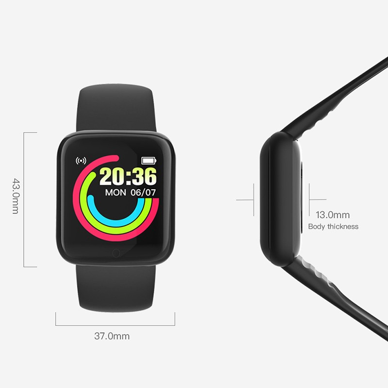 [MT] 1.44" Smartwatch Macaron Colors Sport Smart Watch Blood Pressure Fitness Tracker Heart Rate Monitor