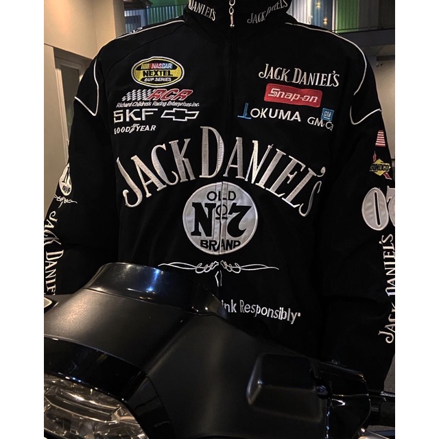 Áo bomber racing jackdaniel's