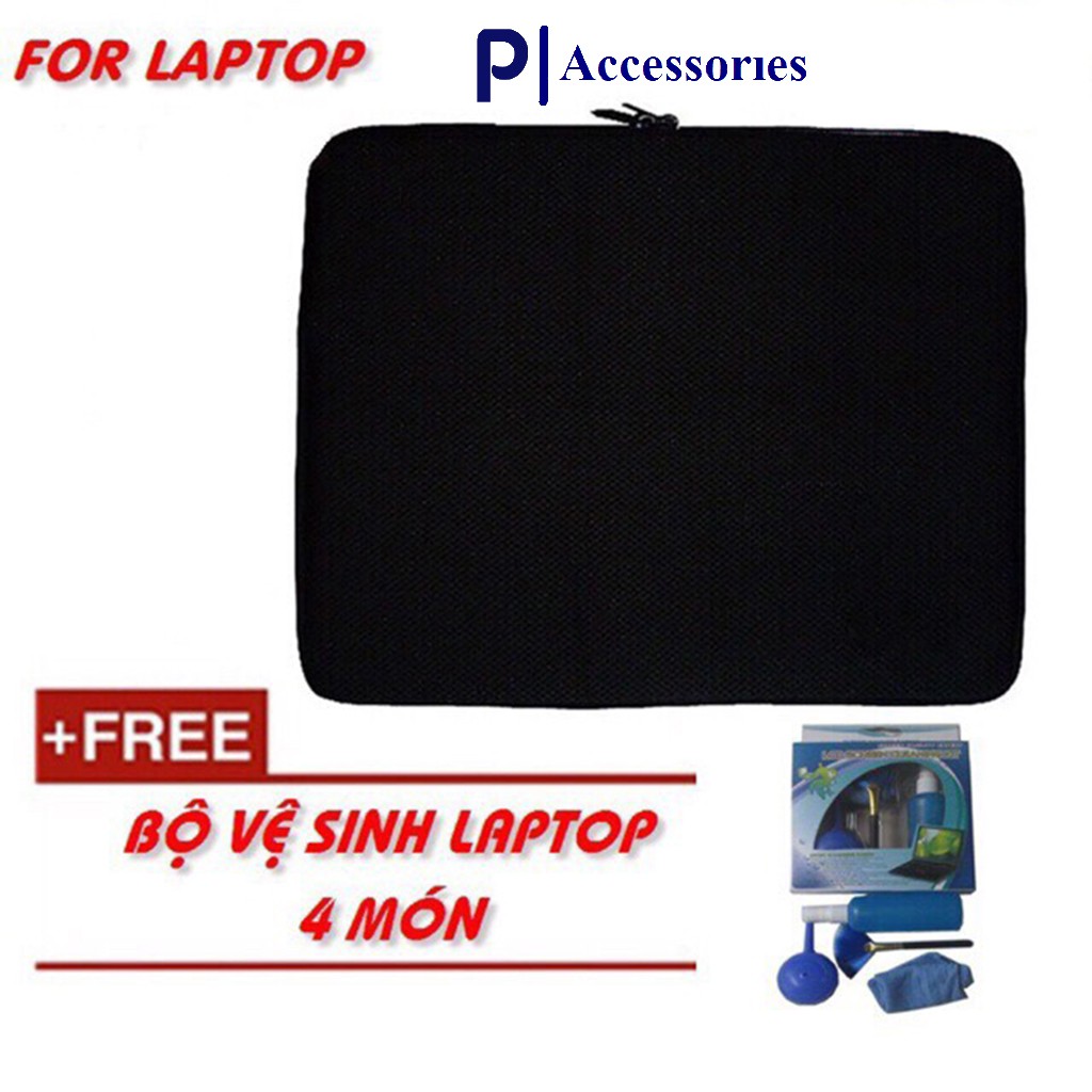 Túi Chống Sốc Laptop Tặng Kèm Bộ Vệ Sinh 4 Món