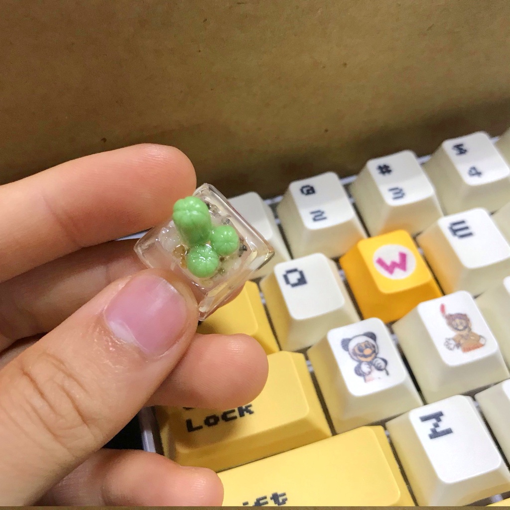 Keycap xương rồng cho bàn phím cơ, keycap handmade
