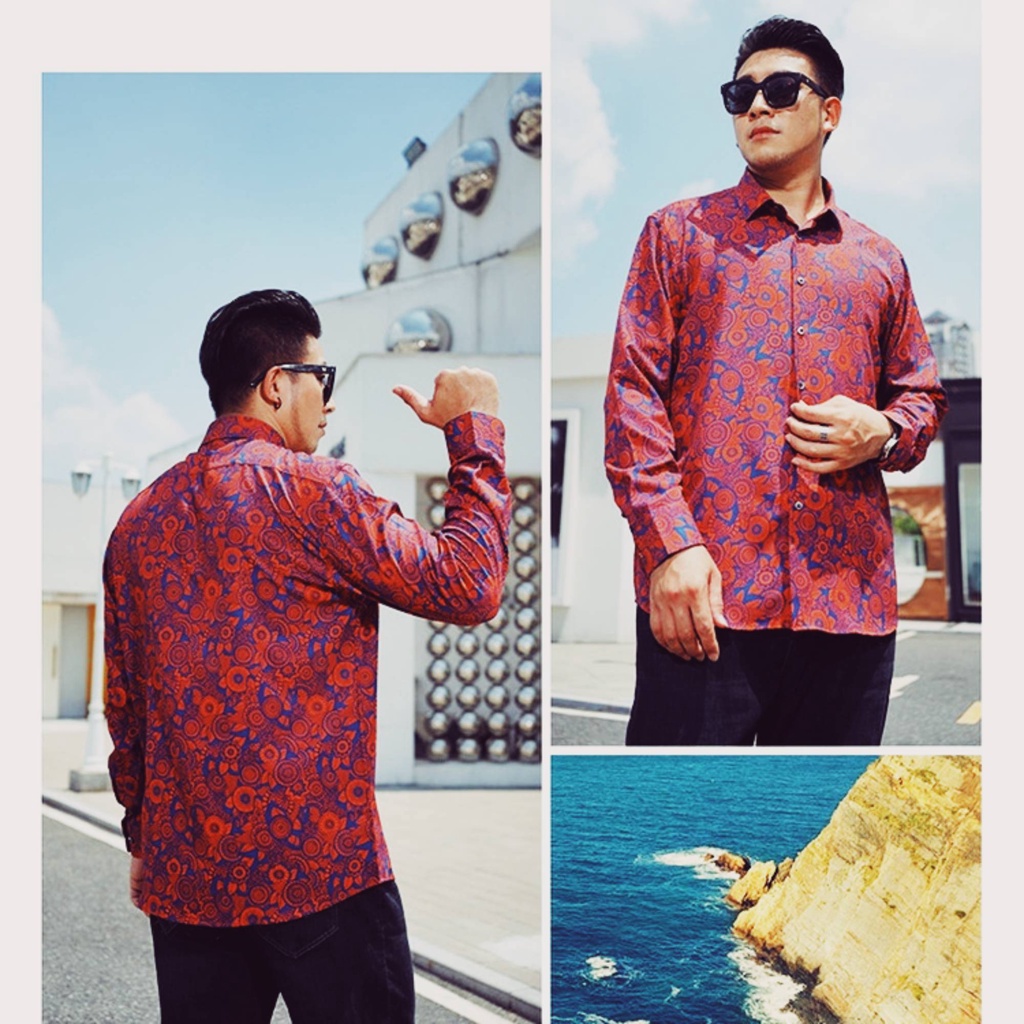 Áo Sơ Mi Nam Dài Tay Dáng Rộng Cỡ Lớn 60-175KG