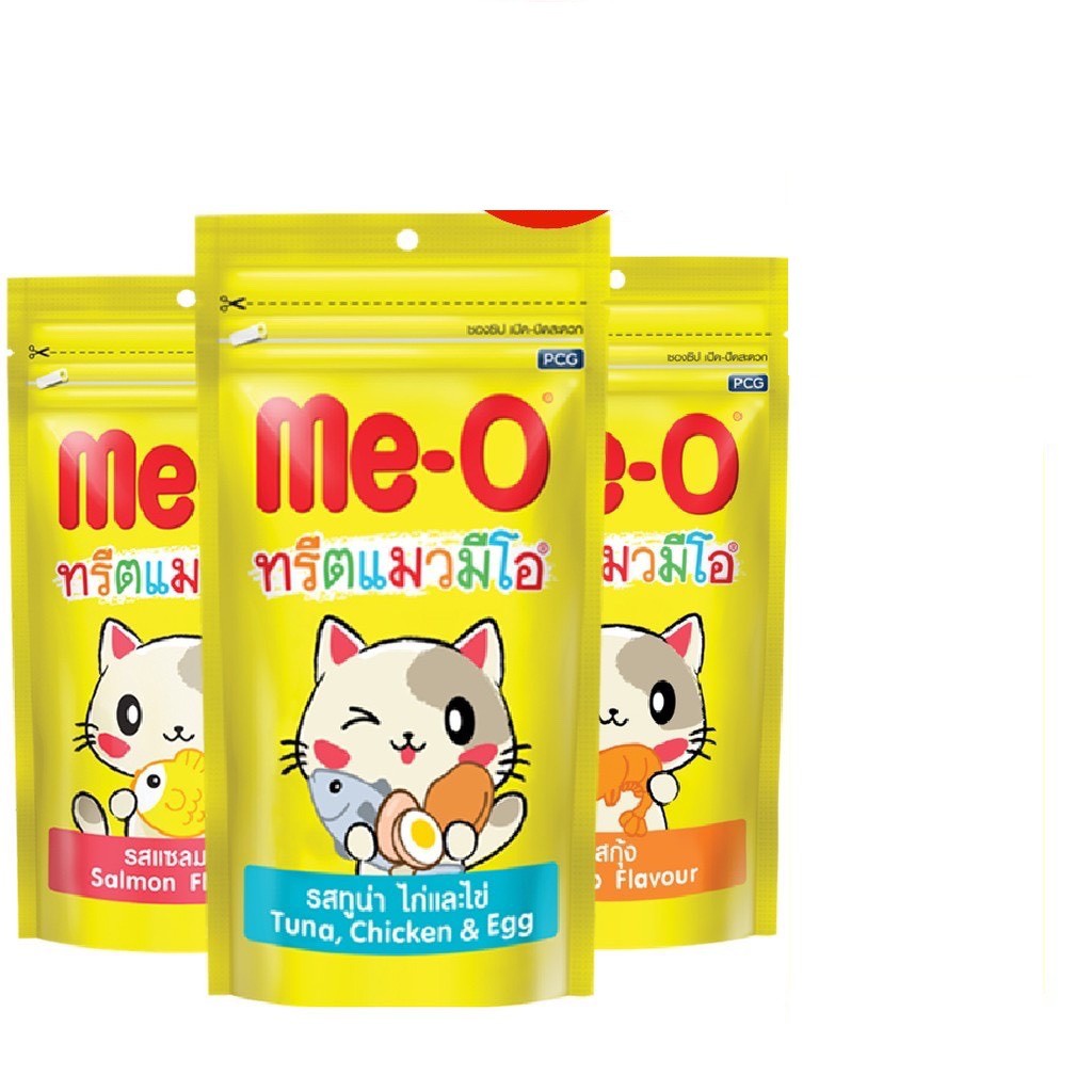 BÁNH THƯỞNG ME-O CHO MÈO 3 VỊ - GÓI 50GR