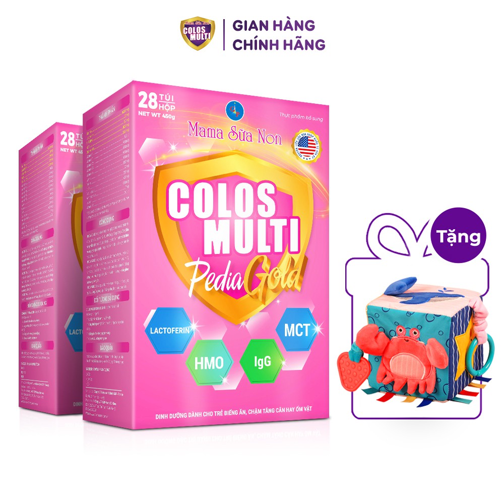 Combo 2 hộp sữa bột cho bé Colosmulti các loại 350g - 450g [Quà tặng xúc xắc vải đa tương tác]