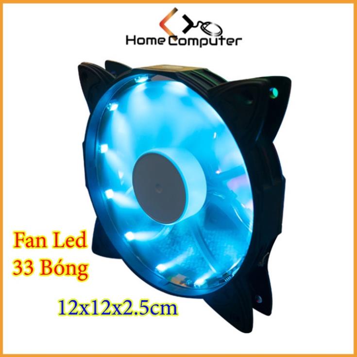 Quạt Tản Nhiệt, Fan Led Trang Trí 33 Bóng Đèn Led 12cm Tản Nhiệt Cho Case Máy Tính - Home.mall