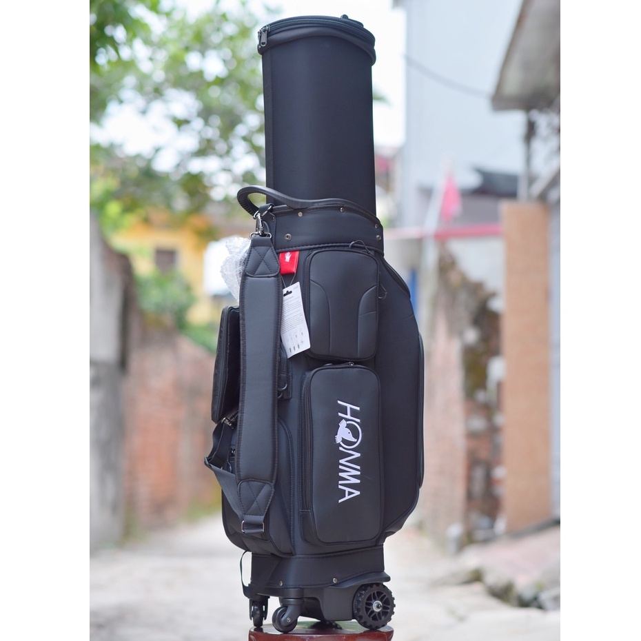 Túi đựng gậy golf bánh xe Titleist, Honma, Taylormade - Chất liệu vải cao cấp chống thấm nước