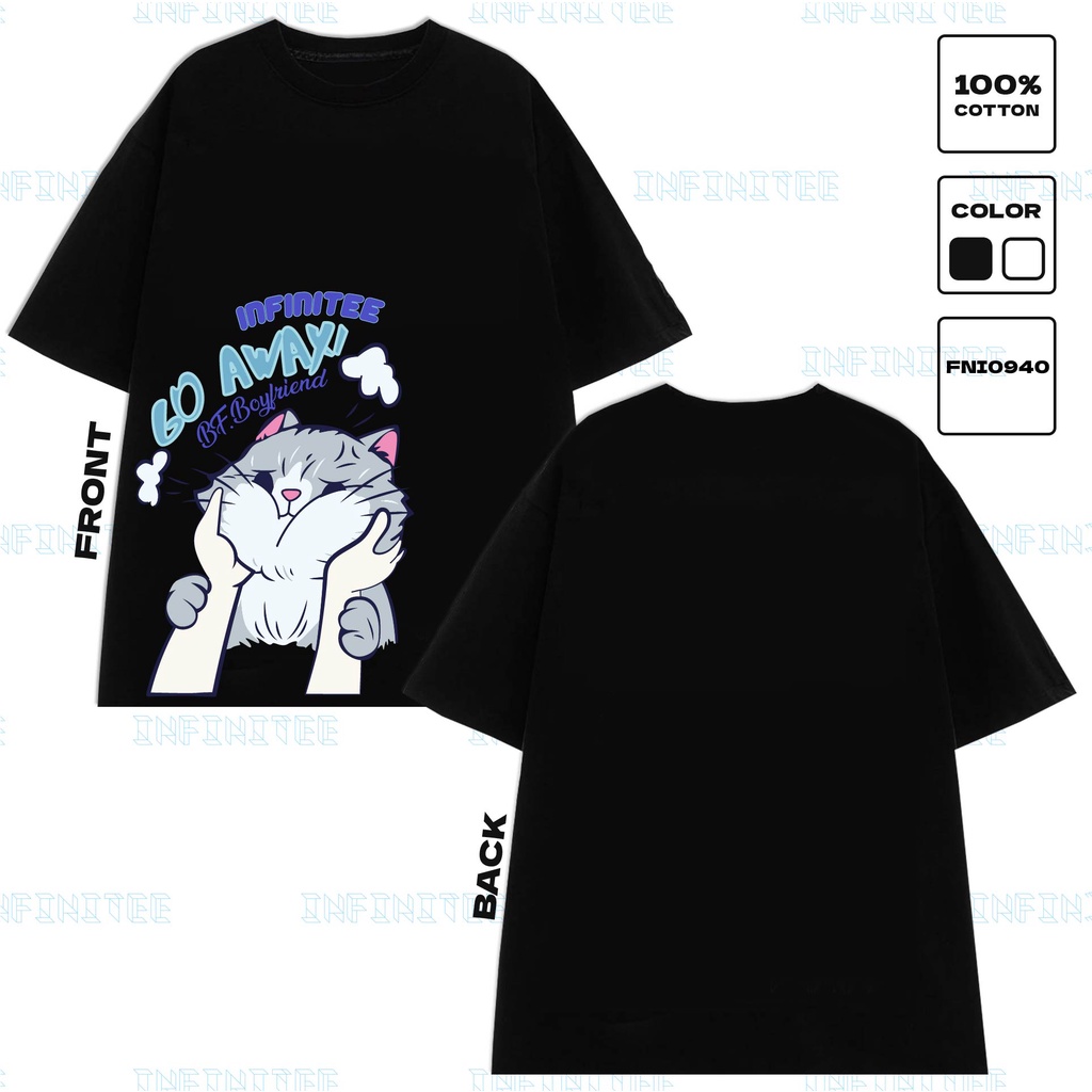 Áo thun INFINITEE Fni0940, Thun 100% Cotton - form rộng Unisex.