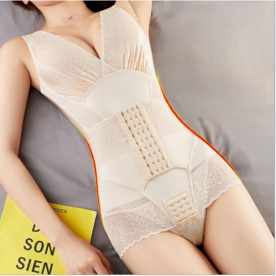 Body gen định hình toàn thân, giảm eo tạo dáng có móc cài
