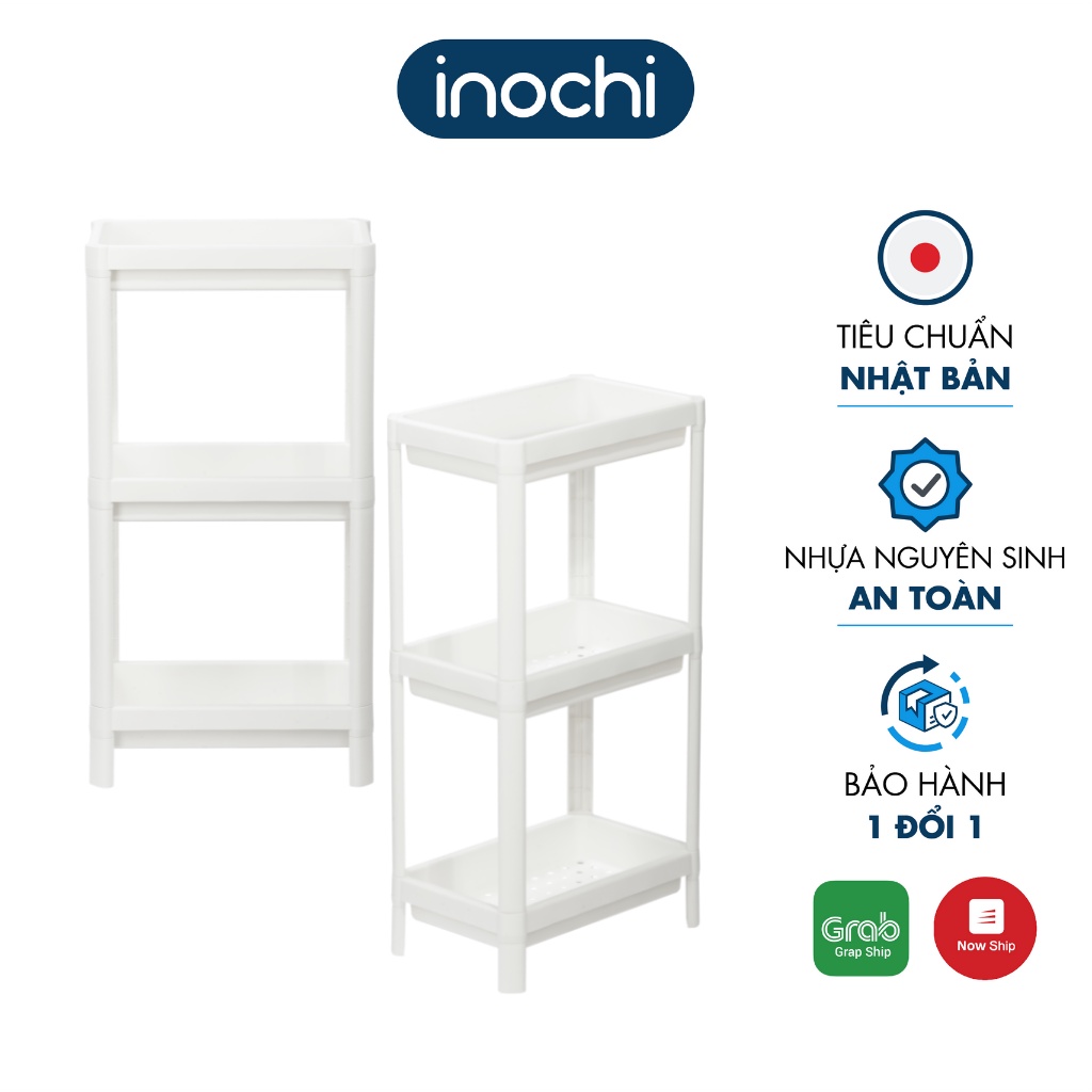 Kệ Nhựa 3 Tầng INOCHI Chất Liệu Chắc Chắn Dùng Làm Giá Để Đồ Nhà Tắm Phòng Ngủ