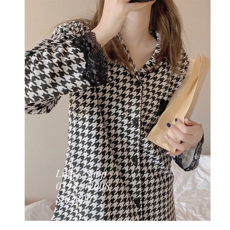 Bộ Bầu Sau Sinh Dài Tay Ở Cữ Cho Bé Bú SAQ300 Chất Dày Mặc Thu Đông