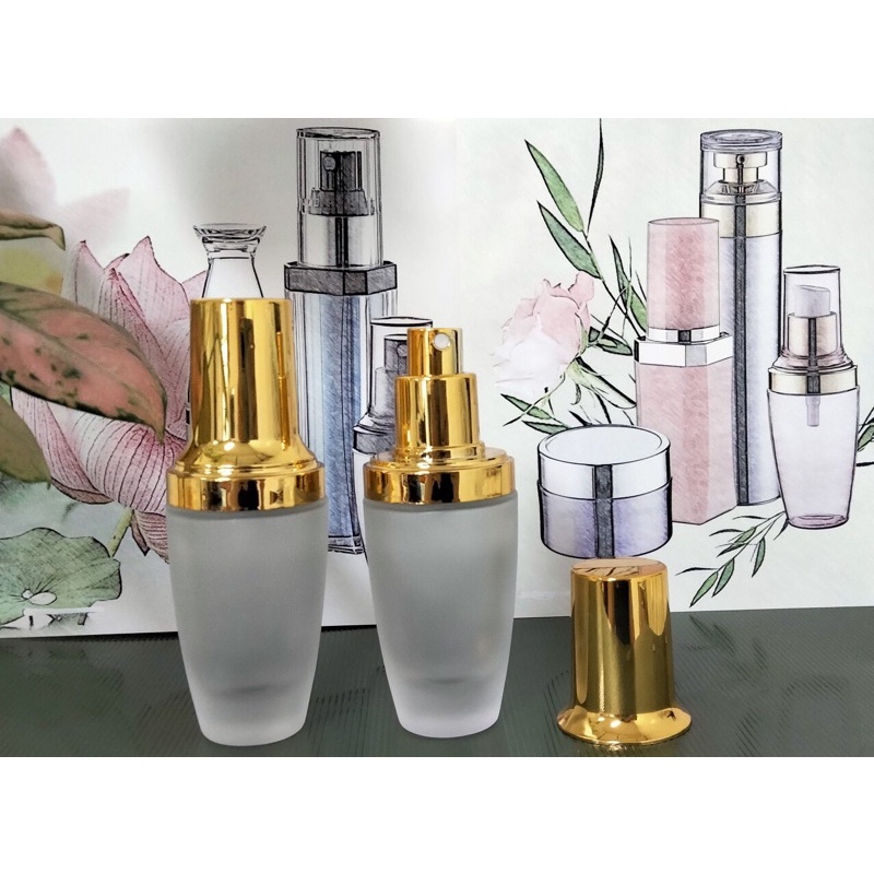 Chai xịt giọt bằng thuỷ tinh trắng mờ (20ml-100ml)
