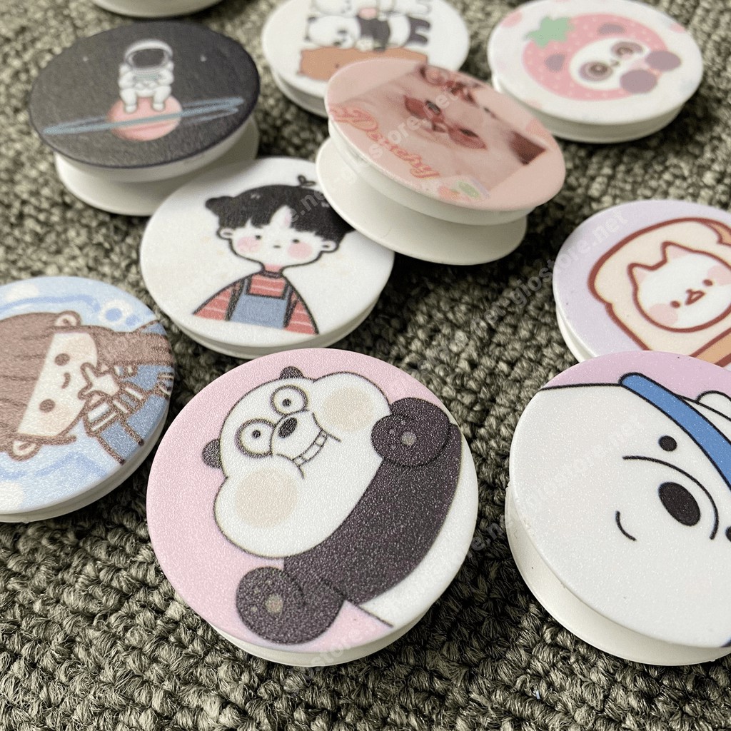 Giá đỡ chống lưng cho điện thoại Popsocket nhiều mẫu dễ thương (Giao ngẫu nhiên)