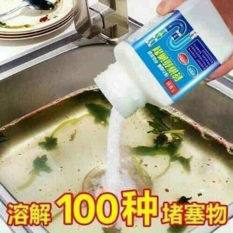 Bột Thông Cống Bồn Cầu, Lavabo Cực Mạnh, Thông Tắc Bồn Rữa Cực Hiệu Quả