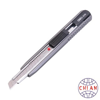 Dao rọc giấy kim loại Deli, loại 13 lưỡi tách rời, Xám - 1 cái E2036 [Văn phòng phẩm Deli]