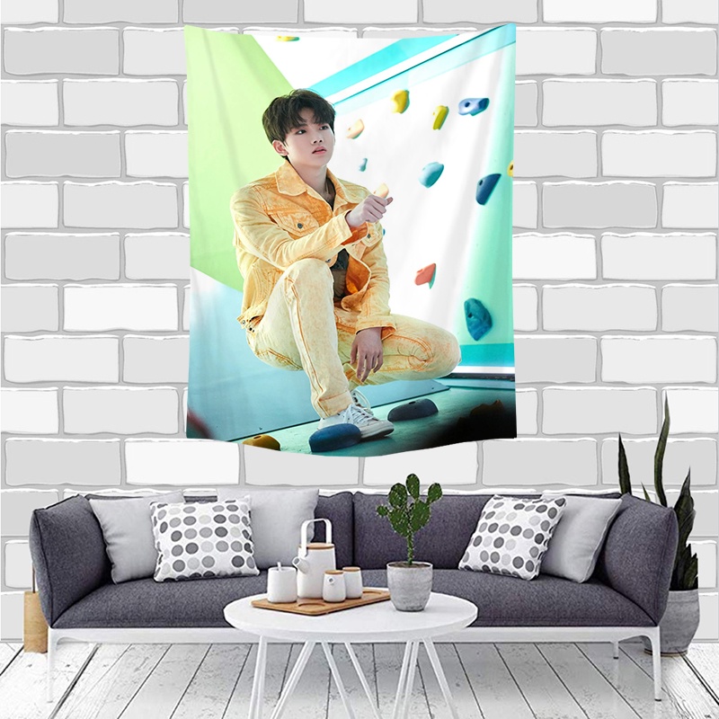 Thảm treo tường trang trí in hình nhóm nhạc TREASURE BOY độc đáo thời trang