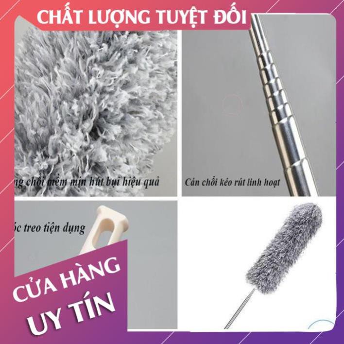 [Kéo rút được - Hàng loại 1] Chổi quét trần nhà - chổi phất trần co giãn được  - Lan Chi Mart