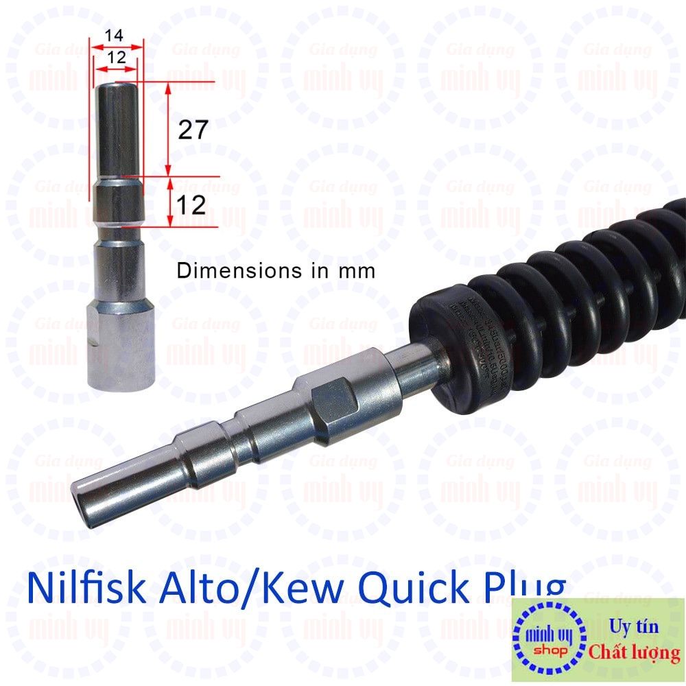 Khớp nối nhanh cho cần súng Ý (phù hợp máy Nilfisk Kew)