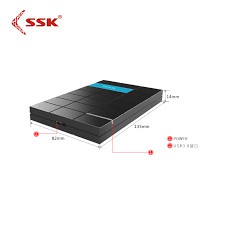 Hộp đựng ổ cứng HDD BOX 2.5inch SSK SHE 080- Hàng Chính Hãng 100%, Full Box | BigBuy360 - bigbuy360.vn