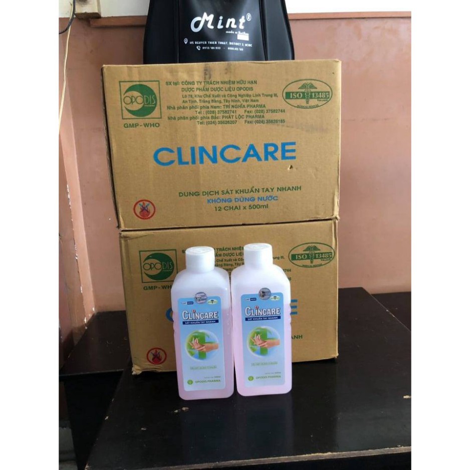 Nước rửa tay CLINCARE chai 500ml Minh Khang Pharmacy