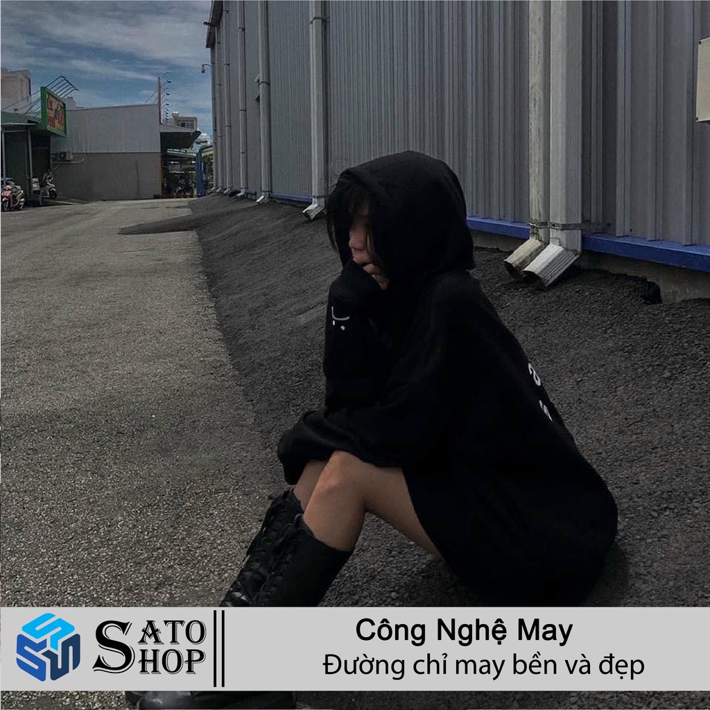 Áo khoác nỉ hoodie sadboiz signature , tee local brand basic sadboy sad cry form rộng unisex nam nữ ulzzang SATO SHOP