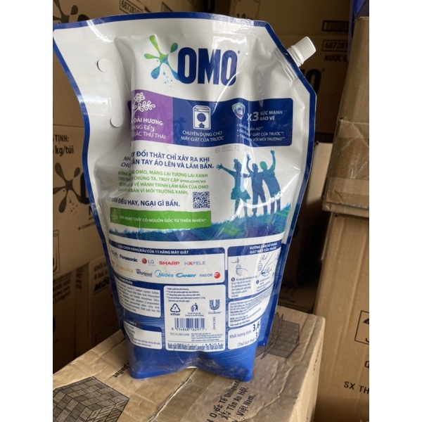 Nước giặt OMO túi cửa trước 3,6 nay có thêm hương comfor mới