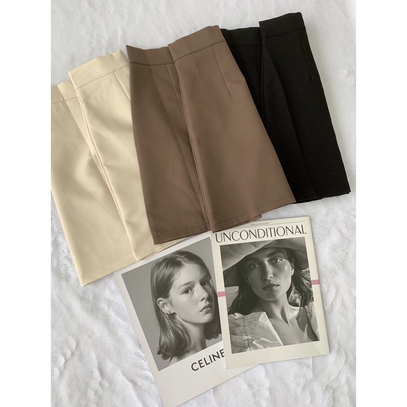 [Ảnh thật] Chân váy trơn dáng chữ A phong cách hàn quốc dành cho nữ