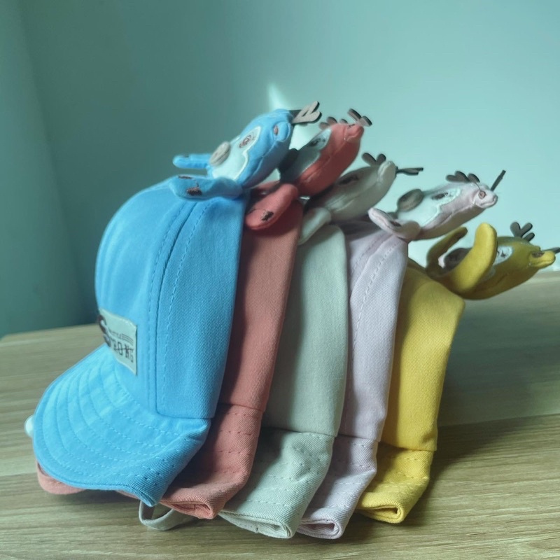 Mũ bo vành thêu chữ chóp con Hươu cho bé trai bé gái , phù hợp 5 tháng - 4 tuổi