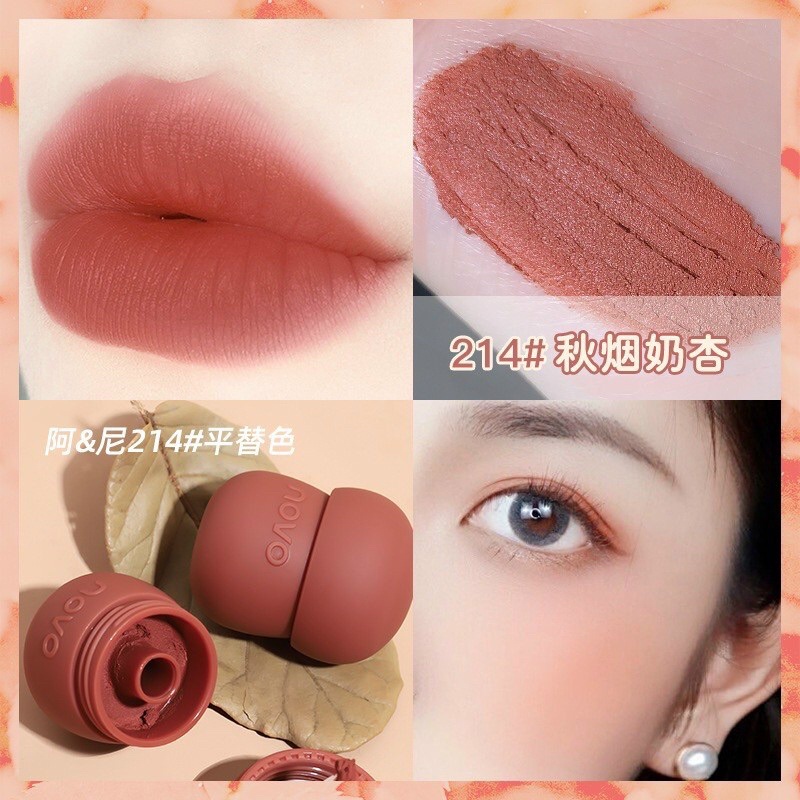 Son Kem Lì NOVO Lip Mud Hình Nấm Xinh Xắn