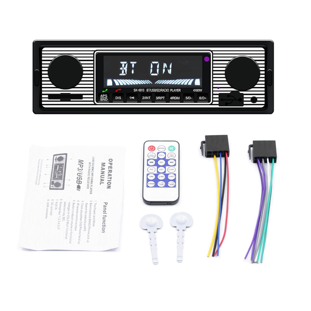 Máy Nghe Nhạc MP3 12V Rảnh Tay Tích Hợp Bảng Điều Khiển Dành Cho Ô Tô