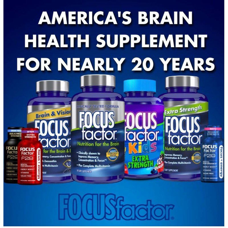 [Date 2024] Kẹo dẻo hỗ trợ trí não, hệ miễn dịch cho trẻ Focus Factor Kid 60 viên