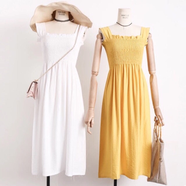[ẢNH THẬT] Váy maxi 2 dây đi biển nhiều màu | BigBuy360 - bigbuy360.vn