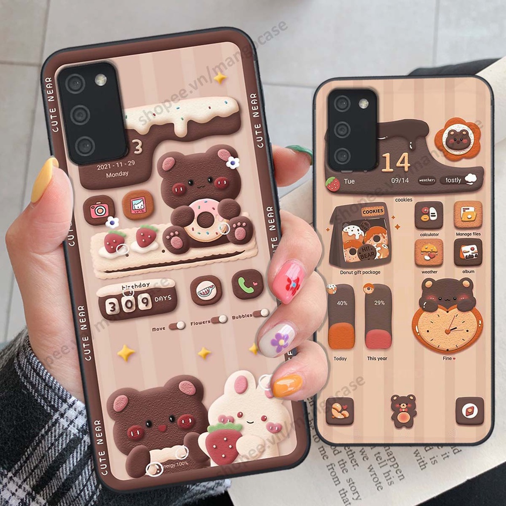 Ốp lưng Samsung A02s / A03s hình gấu, thỏ, đồng hồ cute dễ thương