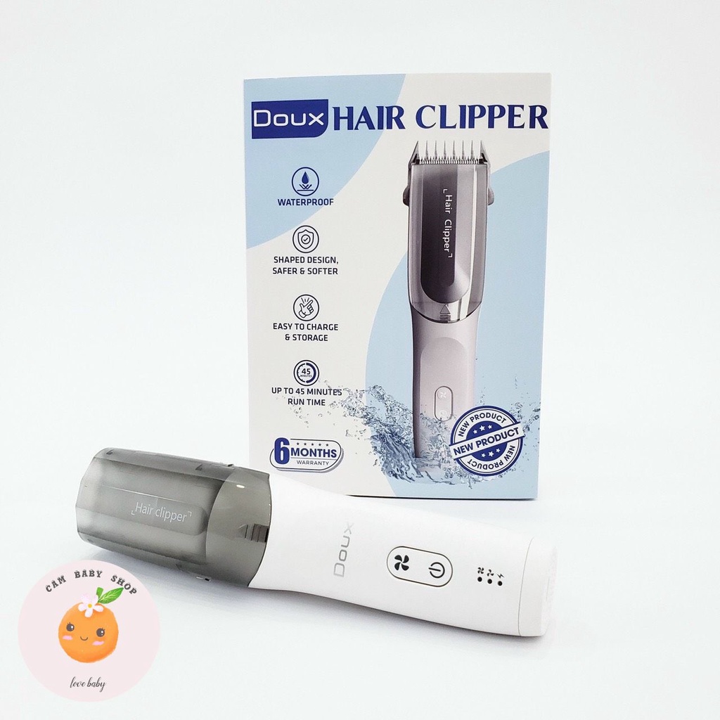 Tông đơ cắt tóc hút tóc trẻ em cao cấp Doux