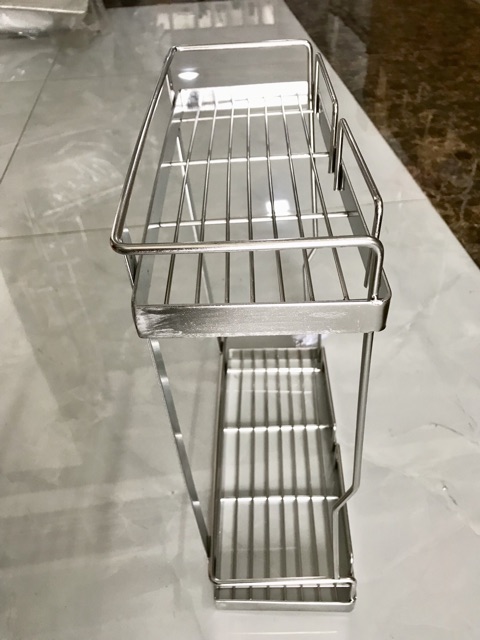 Kệ gia vị 2 tầng inox 304