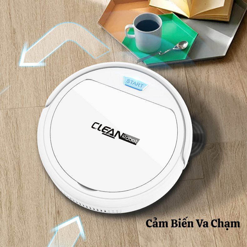 Robot Hút Bụi Lau Nhà Thông Minh CLEANRobot 4 Động Cơ, Chính Hãng Có Chế Độ Tránh Va Chạm Và Tự Động [Bảo Hành 12 Tháng]