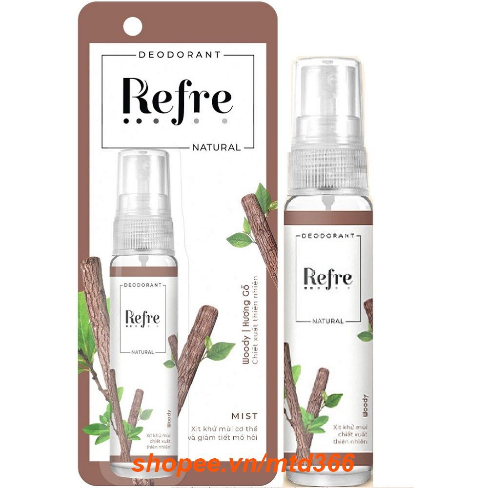 Xịt Khử Mùi Refre 30ml Với Nhiều Phân Loại Giúp Bạn Dễ Lựa Chọn Hơn