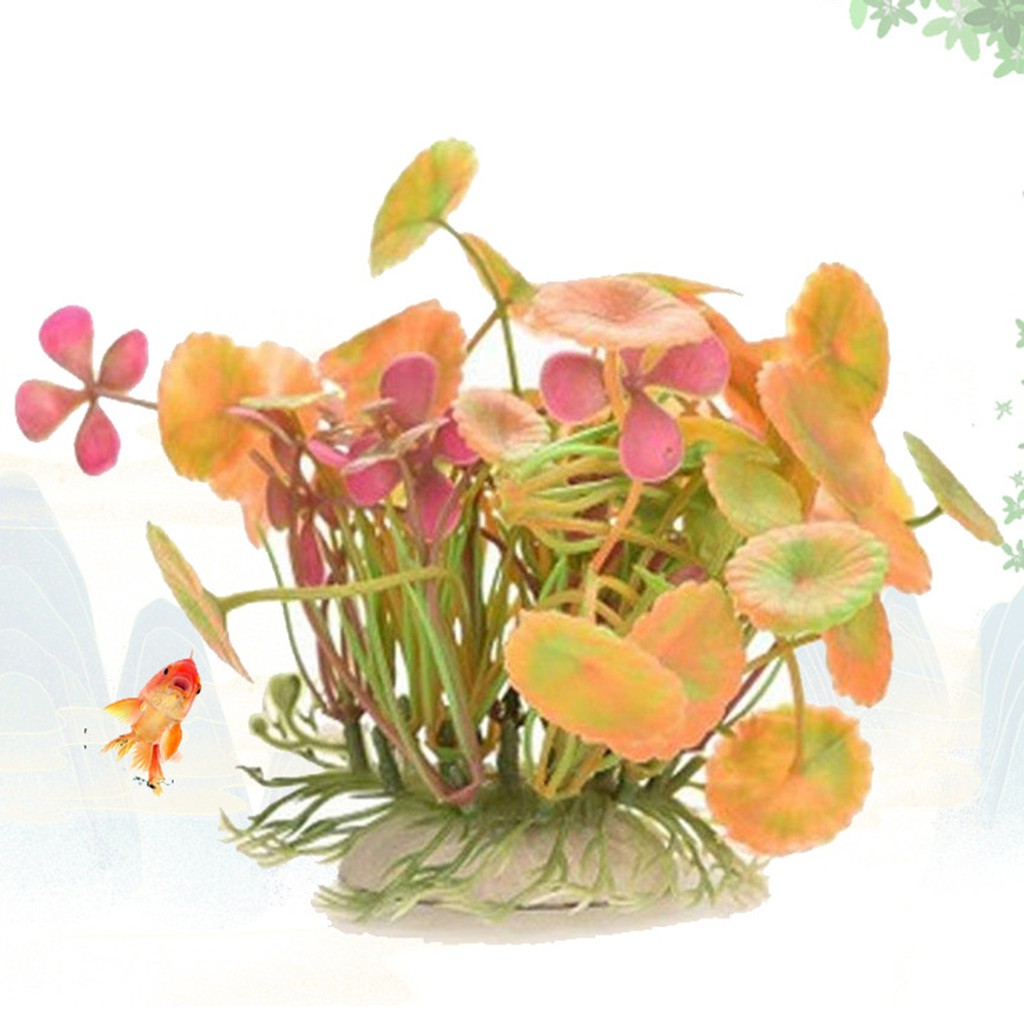 Lá Sen Nhân Tạo Trang Trí Bể Cá Tiện Dụng