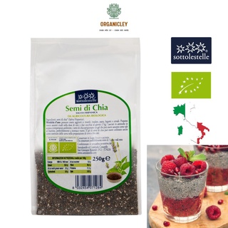 Hạt chia hữu cơ sottolestelle organic chia seeds, gói 250g - hạt chia giảm cân - hat chia huu co - hạt chia organicley