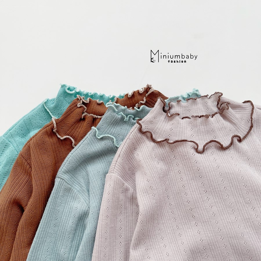 Bộ đồ dài tay quần dài thu đông cổ bèo cho bé gái chất liệu 100% cotton, set quần áo trẻ em miniumbabyfashion SB1290