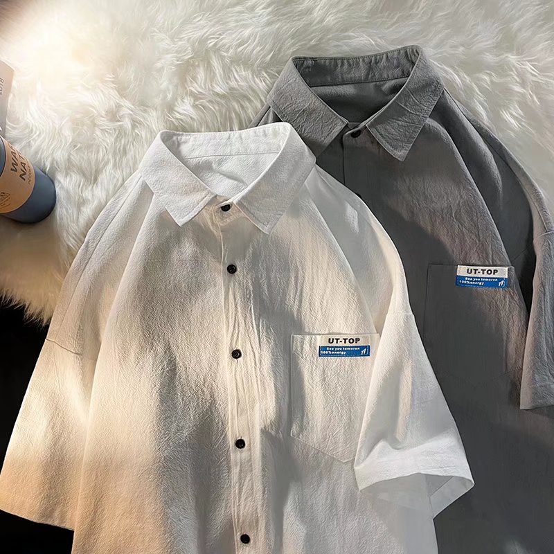 Áo Sơ Mi Nam Tay Ngắn Dáng Rộng Màu Trơn Thời Trang Hàn Quốc Cá Tính Cho ÁO Sơ Mi Nữ Form RộNg ÁO Sơ Mi ĐẹP Áo Sơ Mi Rộng Cho Nam Kinh Doanh Áo Sơ Mi Nam Màu Trơn Áo Sơ Mi Cao Cấp Nam