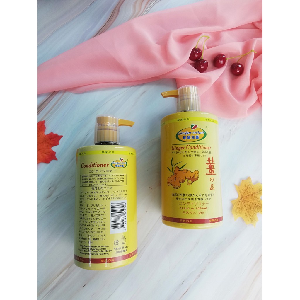 Combo Cặp Gội- Xả Gừng Tươi Nhật Bản Giảm Gàu, Giảm Rụng Tóc