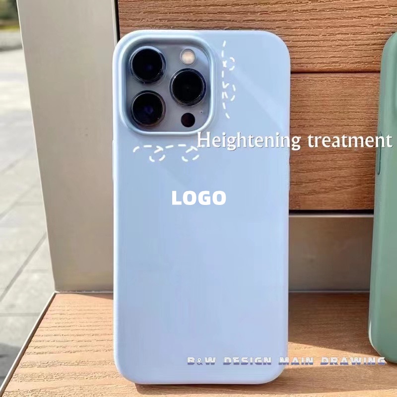Ốp Điện Thoại Silicon Mềm Chống Trượt Màu Vàng/Xanh Dương Đơn Giản Thời Trang Cho Compatible for iPhone 13 12 11 Pro MAX X XS MAX XR SE2 6 6s 7 8 Plus