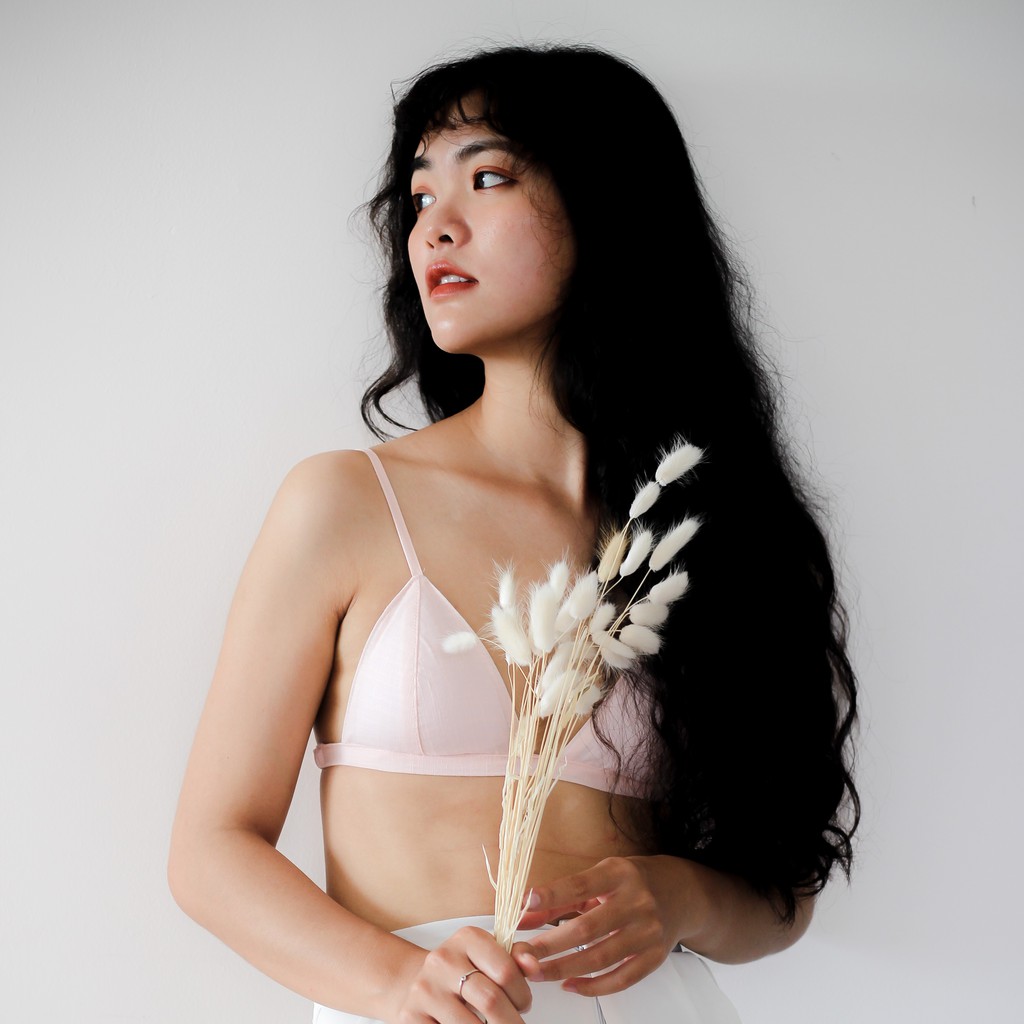 Áo Lót Quần Lót Màu Trơn Vải Linen Pha Sợi Tự Nhiên/ Cotton 🌸 May Theo Số Đo 🌸 Mỏng Nhẹ và Thoải Mái