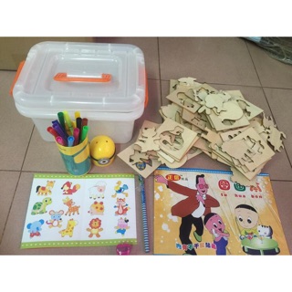 Bộ khung vẽ bằng gỗ cho bé