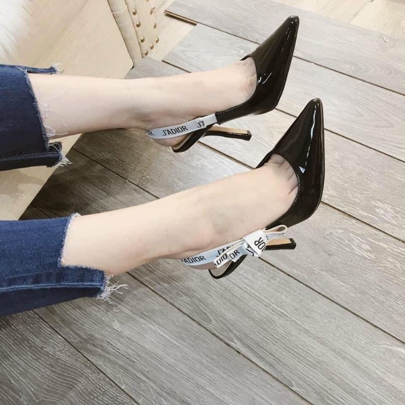 Lo Sandal 9p Gót Cong Da Bóng Mềm Êm Chân Fullbox Bill Túi Hãng Cao Cấp