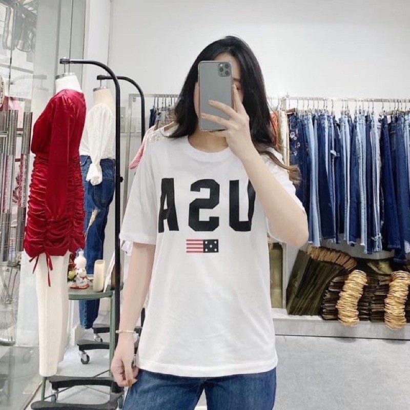 ÁO THUN VNXK IN CỜ MỸ USA XUẤT HÀN