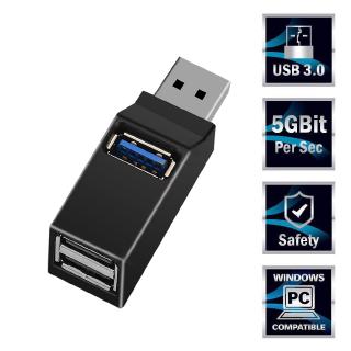 Bộ Hub Chia 3 Cổng USB 2.0/3.0 Truyền Dữ Liệu Tốc Độ Cao Cho Máy TÍnh Cá Nhân/Laptop