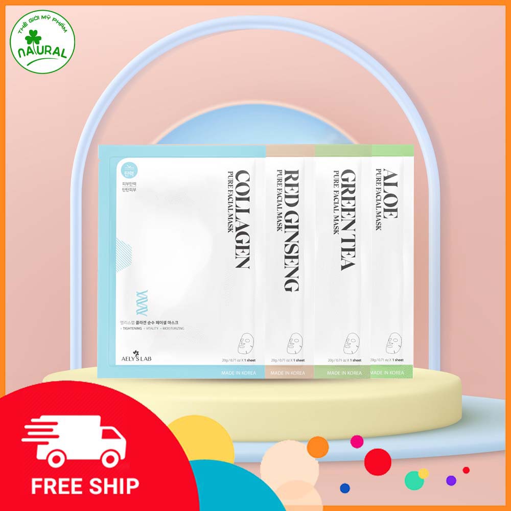 Mặt Nạ Dưỡng Da, Cấp Ẩm Aely's Lab PureFacial Mask, Mặt Nạ Hàn Quốc- Mỹ Phẩm Doosun