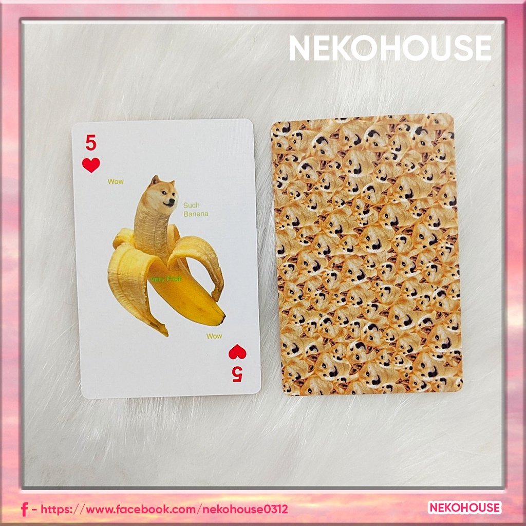 Bộ bài Tây 52 lá Meme Cheems hài hước