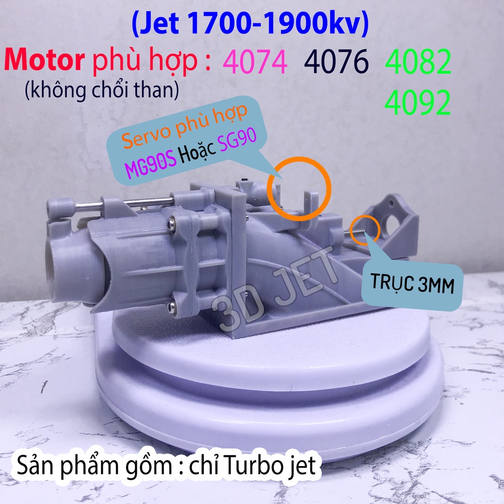Turbo Jet cho động cơ motor 4074 4076 4082 4092 động cơ không chổi than Chế Tàu Thuyền Cano