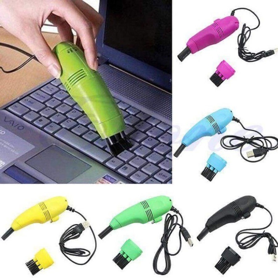 Máy Hút Bụi Laptop Mini Có Đèn Đầu Cắm USB
